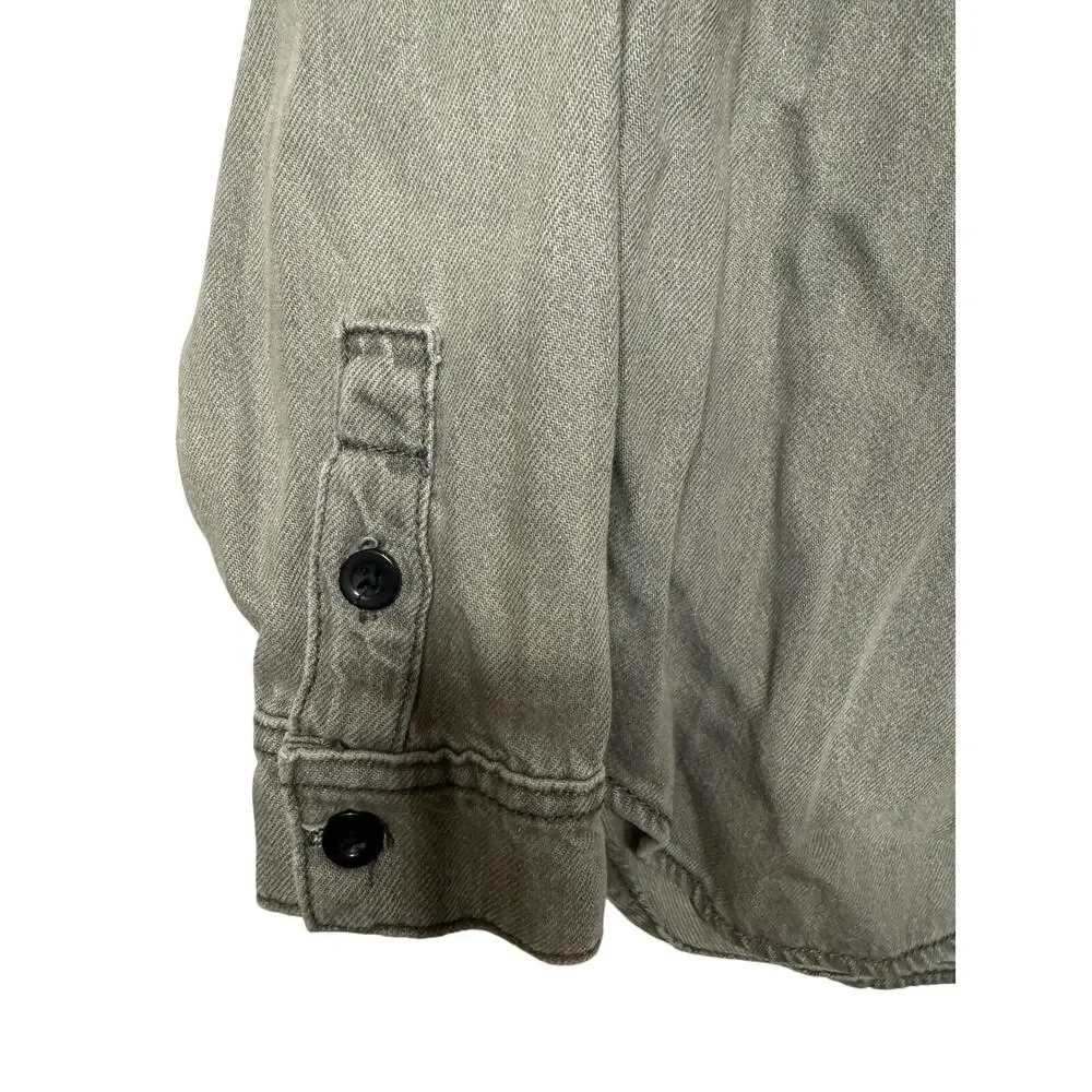 Art Class Kid's Jean button-down Shirt Gray Denim Size Large10/12 New with Tags